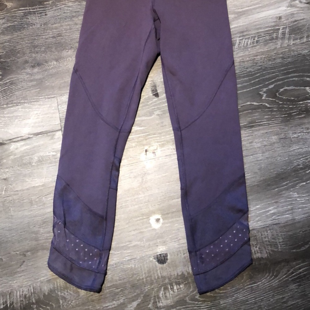 Purple Lululemon Size 4 cropped leggings